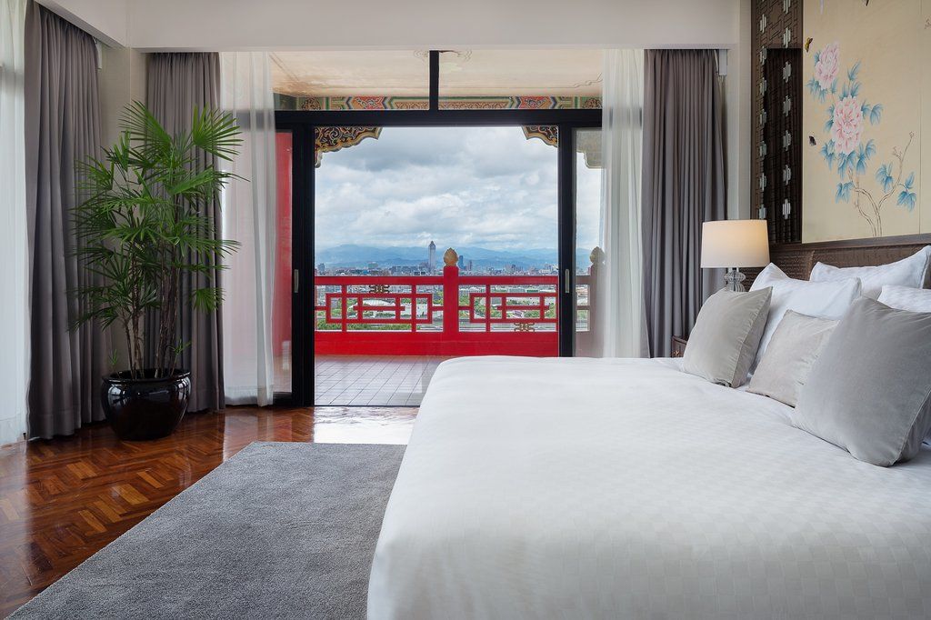 臺北 圆山大饭店酒店 外观 照片 A bedroom at the hotel